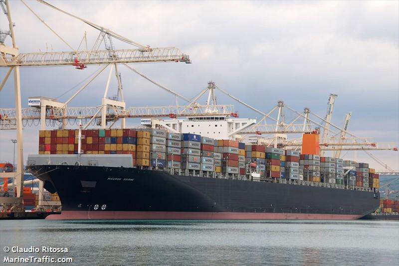 maersk edirne (Container Ship) - IMO 9502867, MMSI 563090500, Call Sign 9V6463 under the flag of Singapore