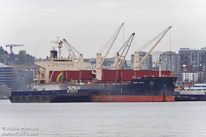 atlantic yucatan (Bulk Carrier) - IMO 9336854, MMSI 565232000, Call Sign S6FM8 under the flag of Singapore