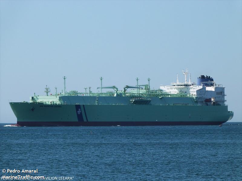 bw pavilion leeara (LNG Tanker) - IMO 9640645, MMSI 565515000, Call Sign 9V2726 under the flag of Singapore