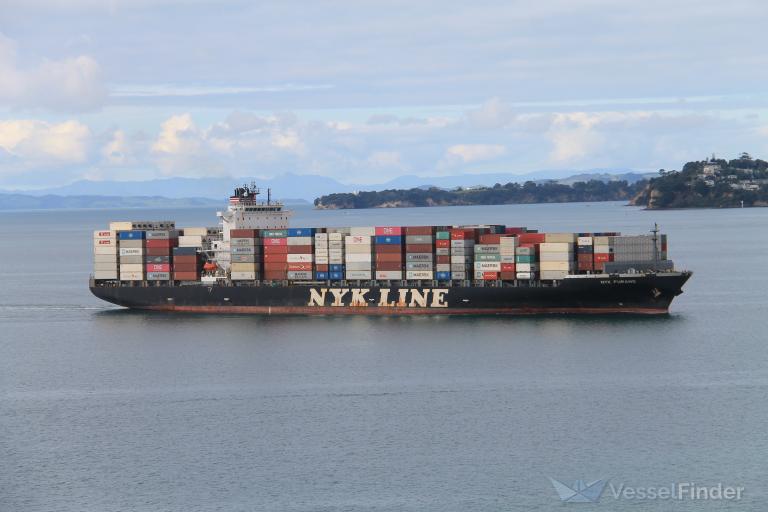 nyk furano (Container Ship) - IMO 9487952, MMSI 566259000, Call Sign 9V8740 under the flag of Singapore