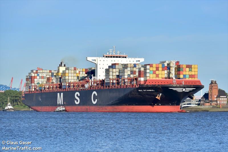 msc istanbul (Container Ship) - IMO 9606326, MMSI 636017537, Call Sign D5LL2 under the flag of Liberia