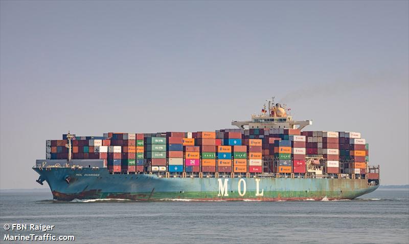 mol guardian (Container Ship) - IMO 9535175, MMSI 636092079, Call Sign A8WH6 under the flag of Liberia