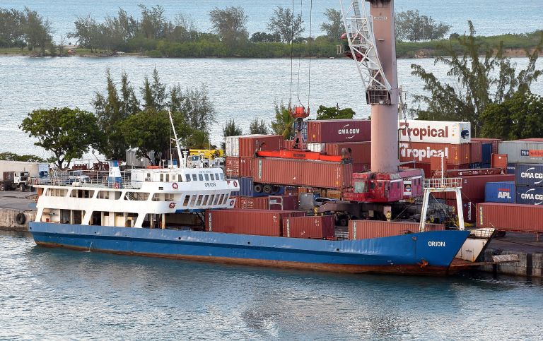 orion (Passenger/Ro-Ro Cargo Ship) - IMO 7030523, MMSI 671051000, Call Sign 5VAG7 under the flag of Togolese Rep