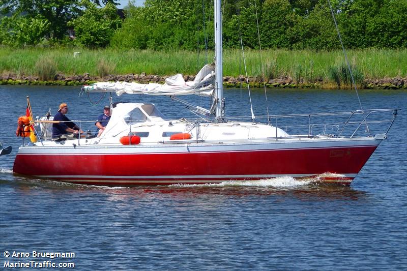 hullabaloo (Sailing vessel) - IMO , MMSI 211609860, Call Sign DB5034 under the flag of Germany