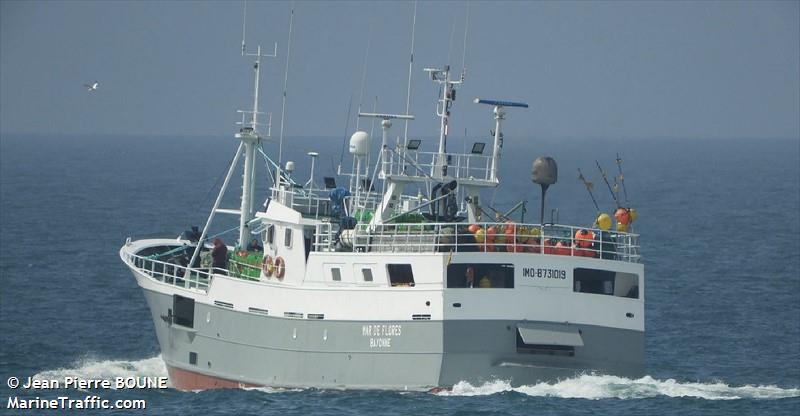 fv mar de flores (Fishing Vessel) - IMO 8731019, MMSI 227209970, Call Sign FIFK under the flag of France