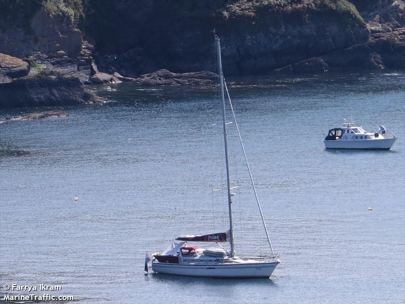 prima (Sailing vessel) - IMO , MMSI 235029558, Call Sign ZNPS2 under the flag of United Kingdom (UK)