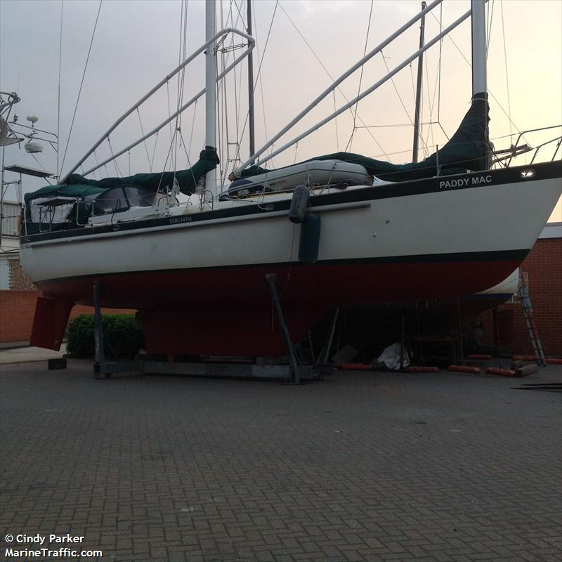 paddy mac (Sailing vessel) - IMO , MMSI 235067641, Call Sign 2BNF6 under the flag of United Kingdom (UK)