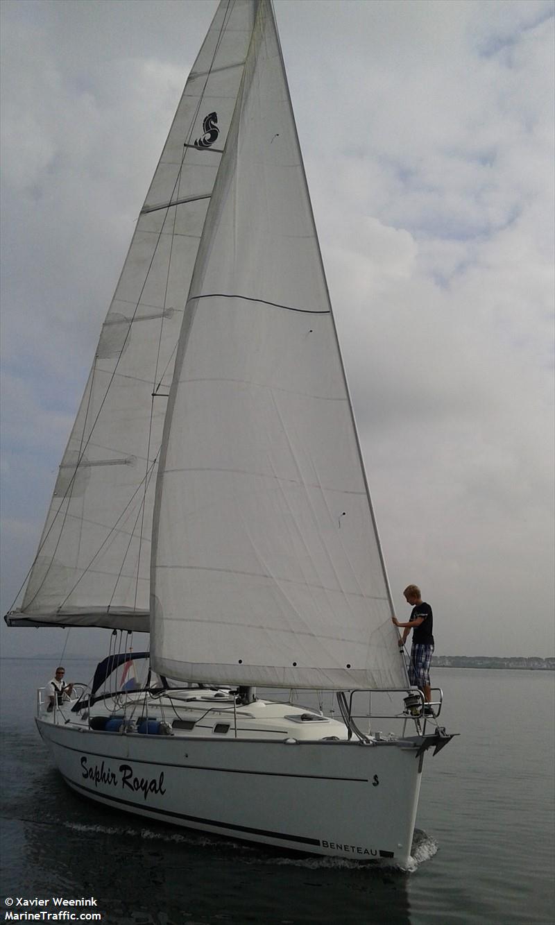 saphir royal (Sailing vessel) - IMO , MMSI 244820515, Call Sign PC2110 under the flag of Netherlands