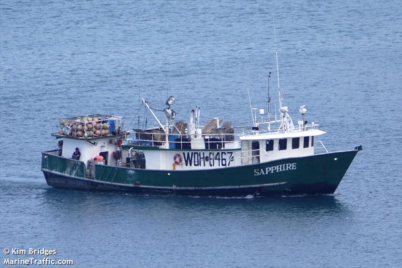 sapphire (Fishing vessel) - IMO , MMSI 367638270, Call Sign WDH6467 under the flag of United States (USA)
