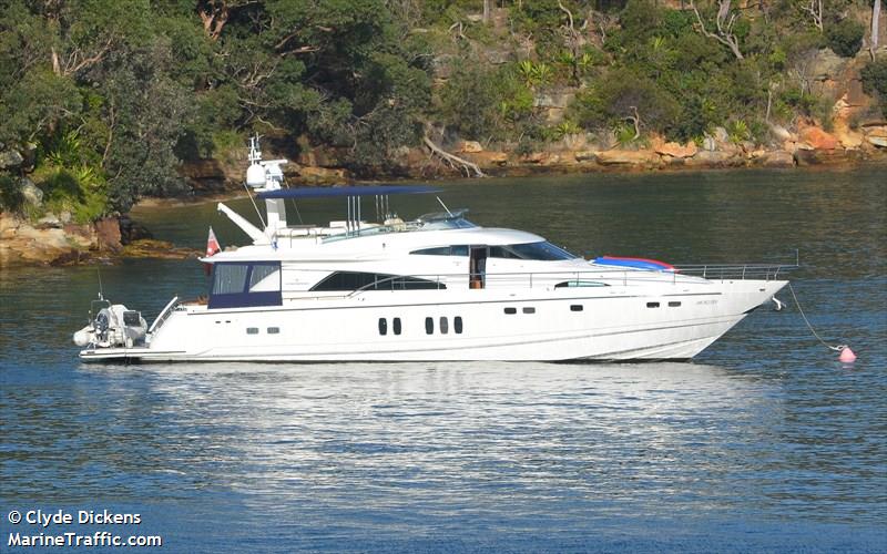 black jack (Pleasure craft) - IMO , MMSI 503550500, Call Sign FG8307 under the flag of Australia