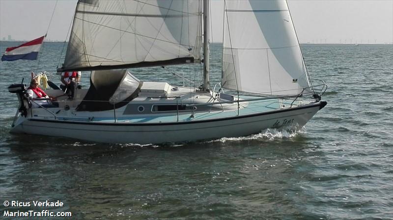 de jans (Sailing vessel) - IMO , MMSI 244770680, Call Sign PG5134 under the flag of Netherlands