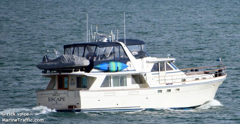 great escape (Pleasure craft) - IMO , MMSI 316029925 under the flag of Canada