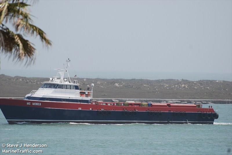 ms monica (Crew Boat) - IMO 8981365, MMSI 367461560, Call Sign WDF5295 under the flag of United States (USA)