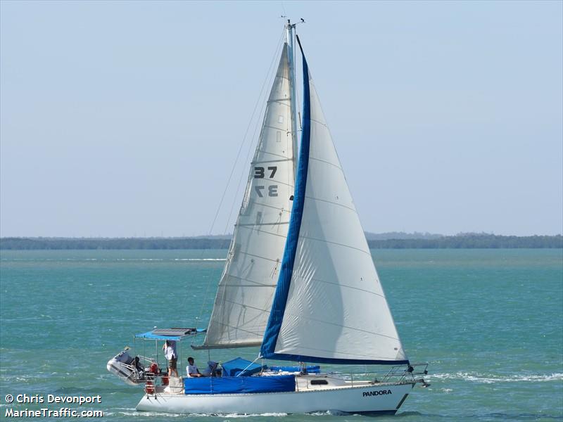 pandora (Sailing vessel) - IMO , MMSI 503056040 under the flag of Australia