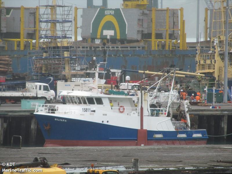 fv bilyara (Fishing vessel) - IMO , MMSI 512001064, Call Sign ZM5505 under the flag of New Zealand