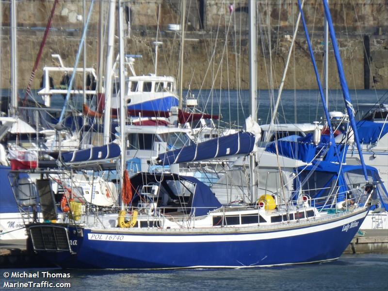 lady melina (Sailing vessel) - IMO , MMSI 261032970, Call Sign SPS3462 under the flag of Poland