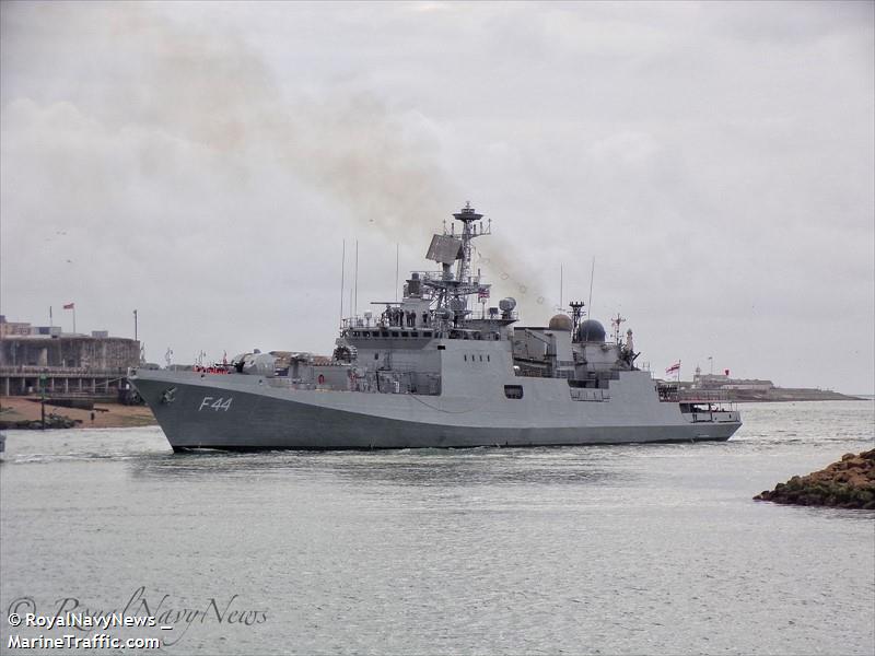 indian warship (Fishing vessel) - IMO , MMSI 444000000, Call Sign 0
