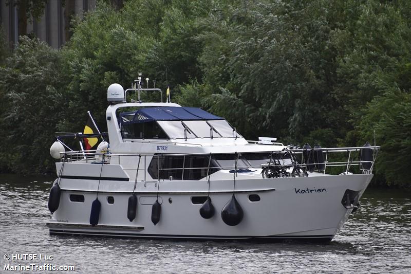 katrien (Pleasure craft) - IMO , MMSI 205342210, Call Sign OR3422 under the flag of Belgium