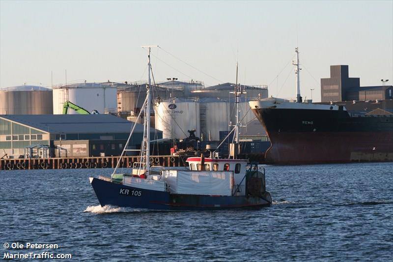 kr 105 camilla ii (Fishing vessel) - IMO , MMSI 219007577, Call Sign XP8792 under the flag of Denmark