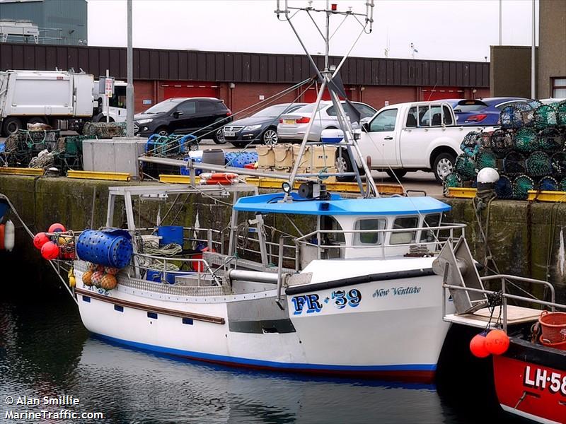 new venture (Fishing vessel) - IMO , MMSI 235090444 under the flag of United Kingdom (UK)
