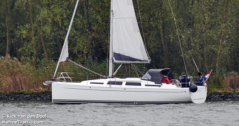 styx (Sailing vessel) - IMO , MMSI 244850563, Call Sign PB7218 under the flag of Netherlands