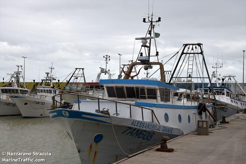 alessandro il grande (Fishing vessel) - IMO , MMSI 247080770, Call Sign IJJS under the flag of Italy