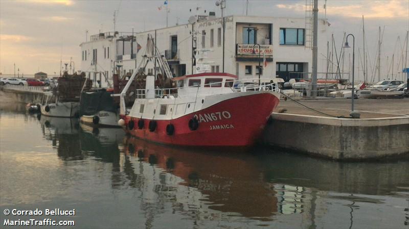 jamaica (Fishing vessel) - IMO , MMSI 247084380, Call Sign INWY under the flag of Italy