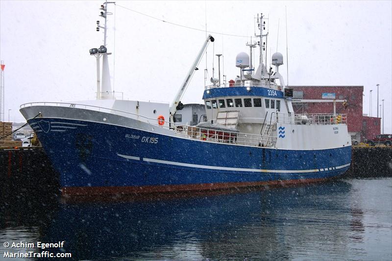 valdimar (Fishing vessel) - IMO , MMSI 251423000, Call Sign TFAF under the flag of Iceland