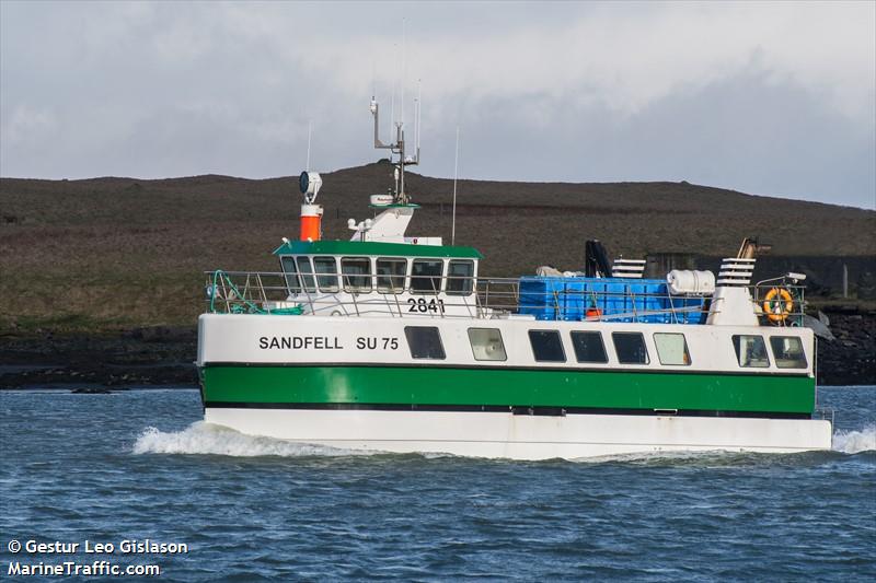 sandfell (-) - IMO , MMSI 251848640, Call Sign 2841 under the flag of Iceland