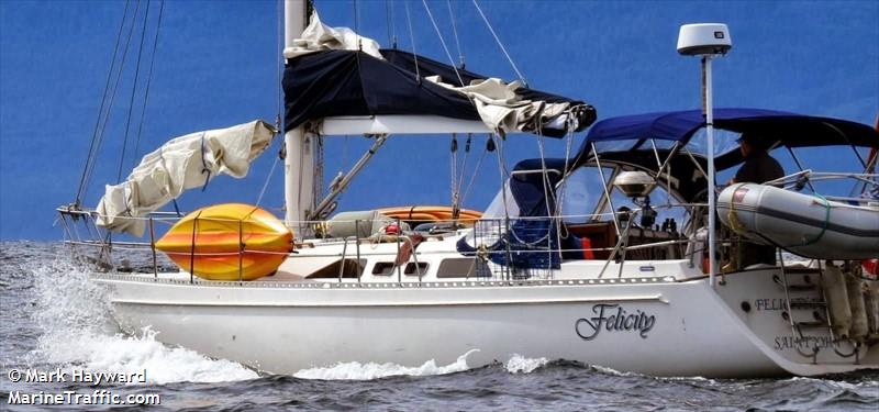 felicity free (Sailing vessel) - IMO , MMSI 316004807, Call Sign CFN6354 under the flag of Canada