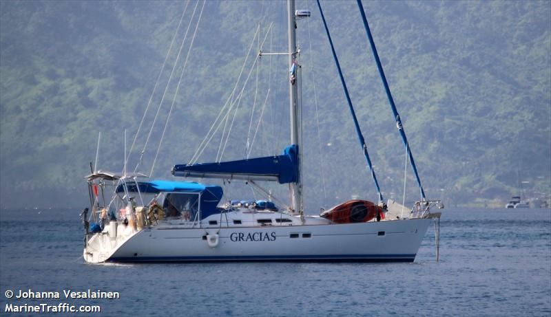 gracias (Pleasure craft) - IMO , MMSI 512005575, Call Sign ZMG3262 under the flag of New Zealand