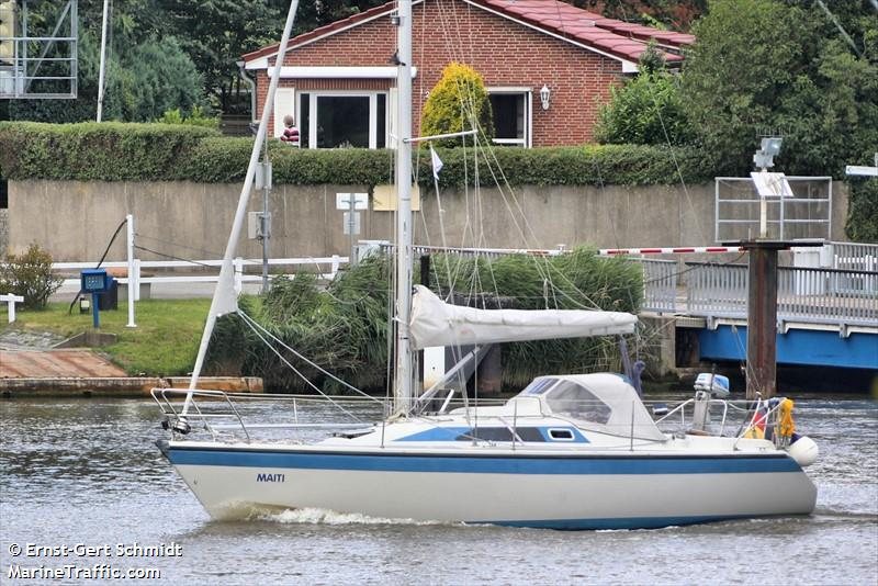 maiti (Sailing vessel) - IMO , MMSI 211751190, Call Sign DD5792 under the flag of Germany