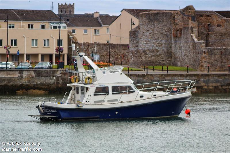 blue thunder (Pleasure craft) - IMO , MMSI 235018591, Call Sign MFBW9 under the flag of United Kingdom (UK)