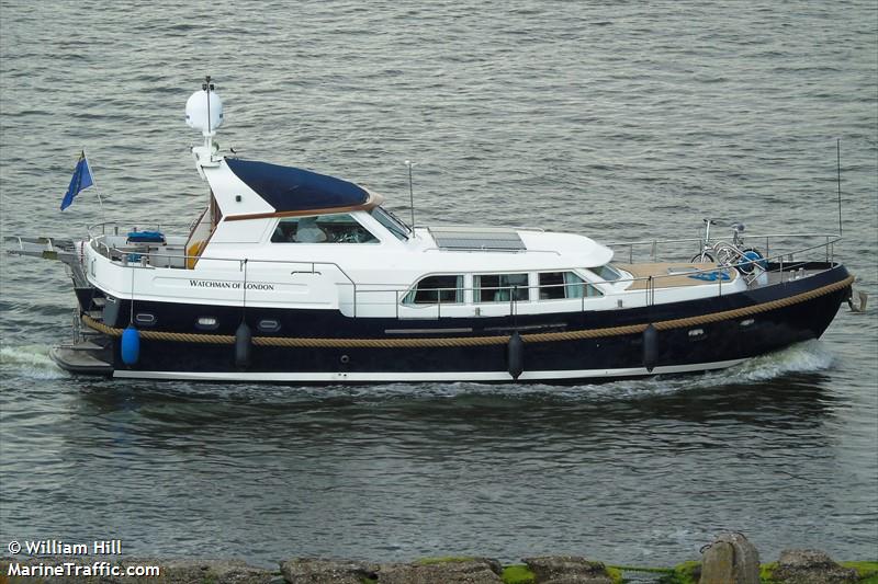 watchman of london (Pleasure craft) - IMO , MMSI 244710634 under the flag of Netherlands