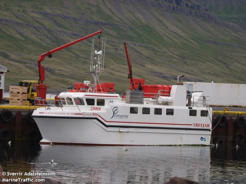 audur vesteins (Fishing vessel) - IMO , MMSI 251847670, Call Sign 2888 under the flag of Iceland
