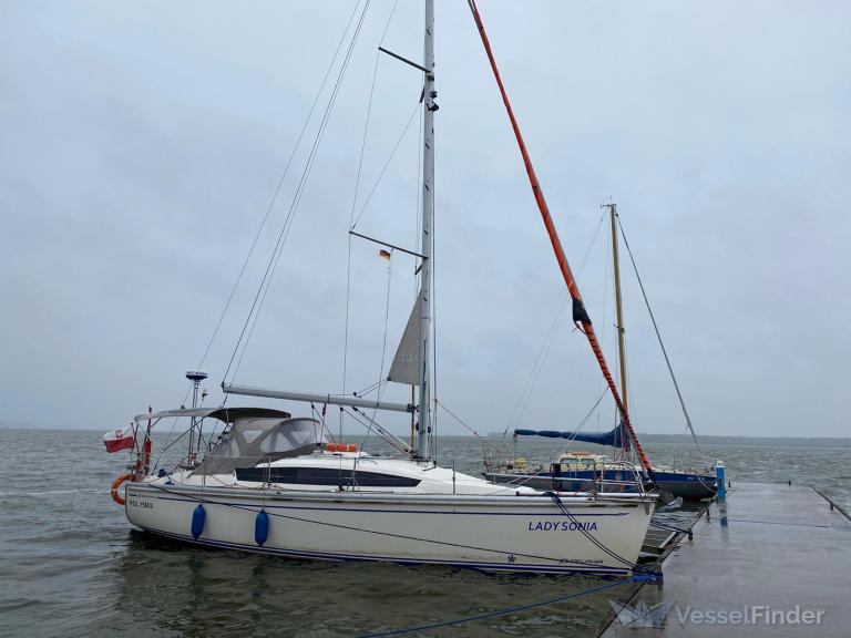 lady sonia (Sailing vessel) - IMO , MMSI 261031710, Call Sign SPS3335 under the flag of Poland