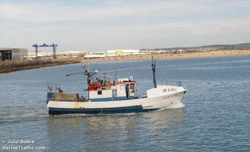 gina maria (Fishing vessel) - IMO , MMSI 263317000, Call Sign CUQU4 under the flag of Portugal