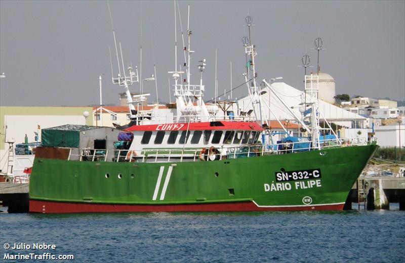 dario filipe (Fishing vessel) - IMO , MMSI 263414640, Call Sign CUHY7 under the flag of Portugal