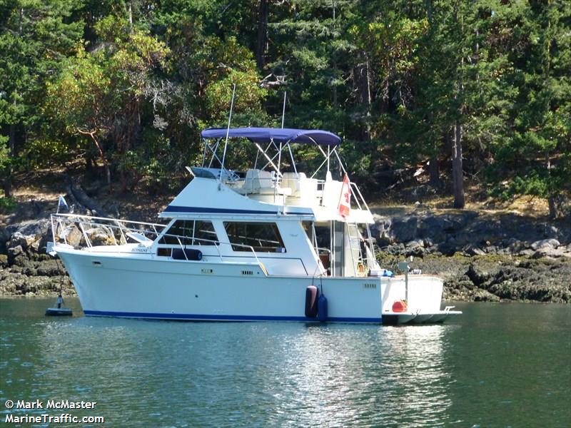 tolly roger (Pleasure craft) - IMO , MMSI 316020914 under the flag of Canada