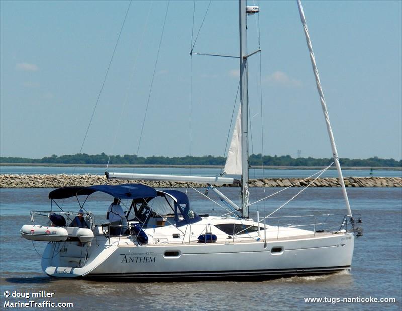 anthem (Sailing vessel) - IMO , MMSI 338306428, Call Sign ANTHEM under the flag of USA
