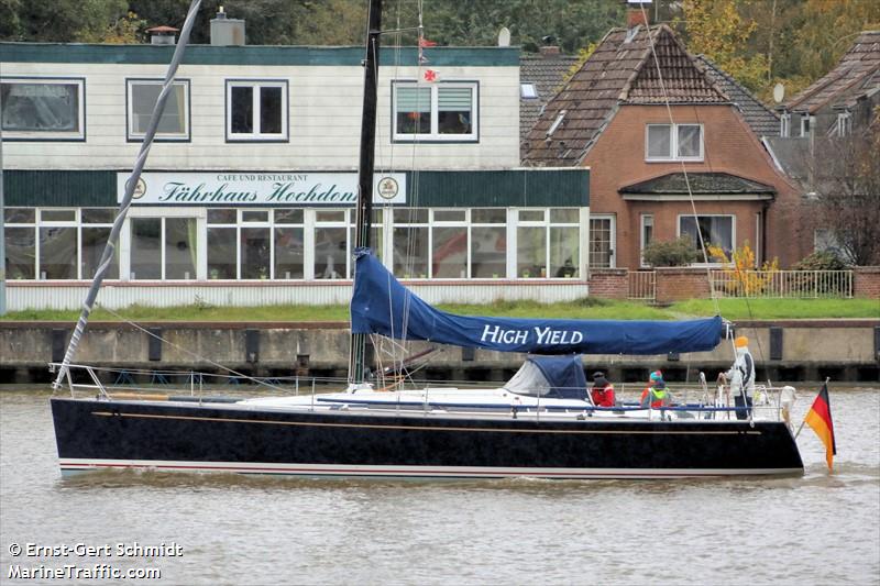 high yield (Pleasure craft) - IMO , MMSI 211286060, Call Sign DF4512 under the flag of Germany