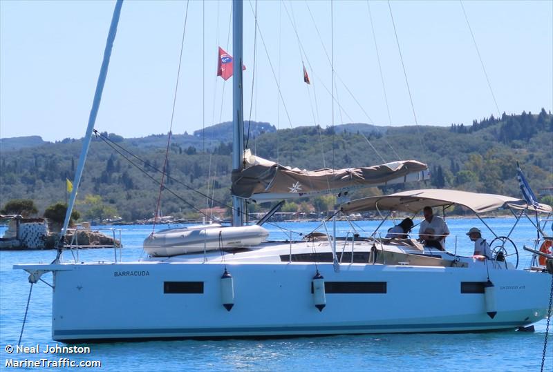 barracuda (Pleasure craft) - IMO , MMSI 240159900, Call Sign SVA8663 under the flag of Greece