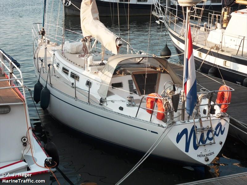 nica (Sailing vessel) - IMO , MMSI 244020240, Call Sign PD9551 under the flag of Netherlands