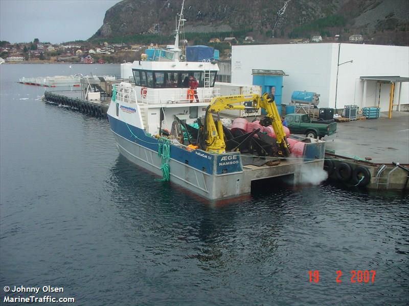 aeger (Dredging or UW ops) - IMO , MMSI 257933900, Call Sign LK8210 under the flag of Norway