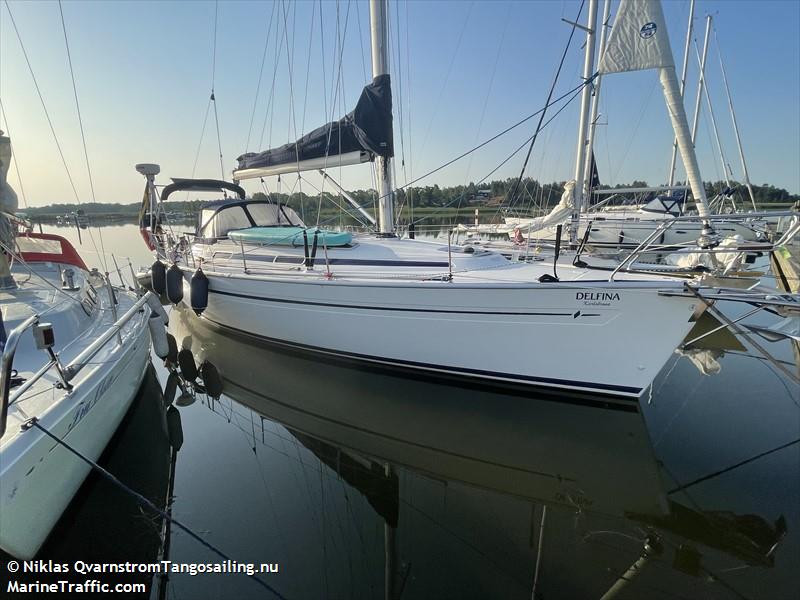 delfina (Sailing vessel) - IMO , MMSI 265744570, Call Sign SE9776 under the flag of Sweden