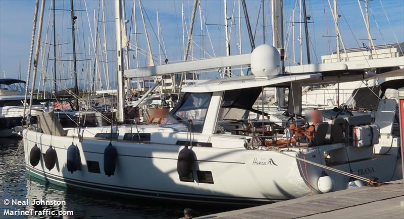 prana (Pleasure craft) - IMO , MMSI 269583000, Call Sign HBY4016 under the flag of Switzerland