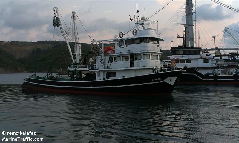 efulim (Fishing vessel) - IMO , MMSI 271056047 under the flag of Turkey
