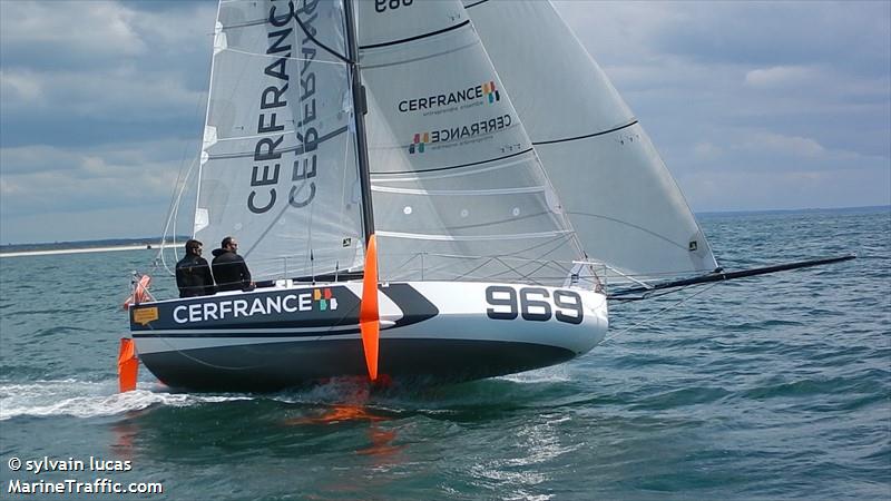 chaffoil (Sailing vessel) - IMO , MMSI 227921230, Call Sign FAG2596 under the flag of France