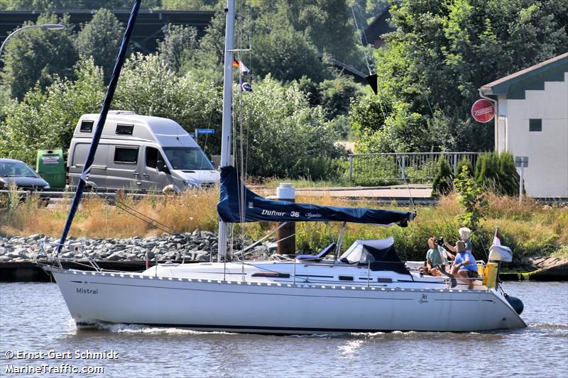 mistral (Sailing vessel) - IMO , MMSI 244117834, Call Sign PH7286 under the flag of Netherlands
