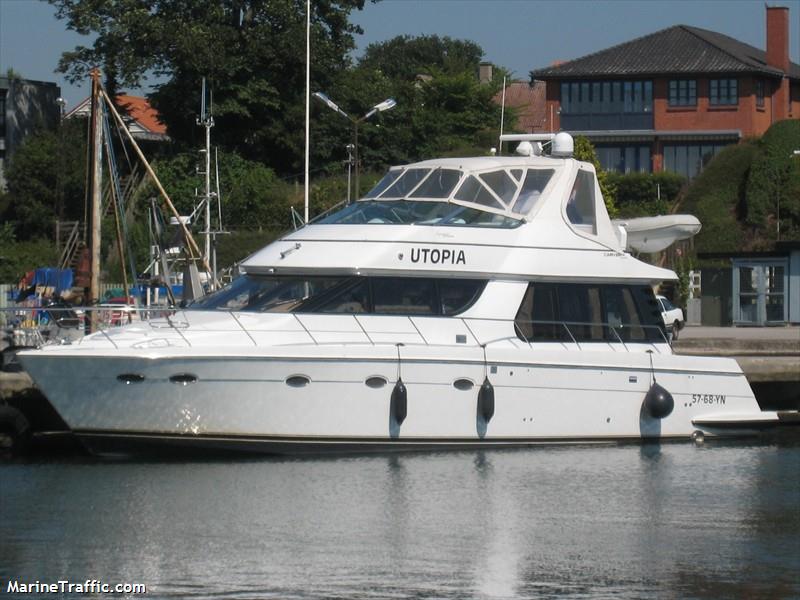 utopia (Pleasure craft) - IMO , MMSI 244730258, Call Sign PF5568 under the flag of Netherlands